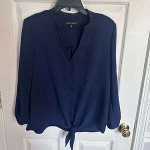 Navy blouse